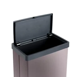 Curver Pedaalemmers|Prullenbakken-prullenbak Verto - rosékleurig/zwart - 54 liter