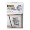 Xenos Hordoeken-Dakraam hordoek elastisch - wit - 100x100 cm