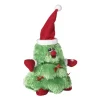 Xenos Knuffels-Dansende kerstknuffel kerstboom - 24 cm