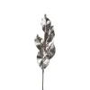 Xenos Kunstbloemen-Deco blad - zilver - 77 cm