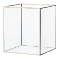 Xenos Sieraden Opbergen|Lantaarns-Deco box klein - beige - 18x16x16 cm
