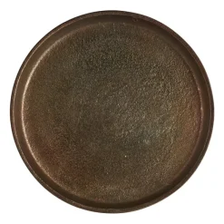 Xenos Kaarsenplateaus-Decoratieplateau - antiek goud - ⌀25 cm