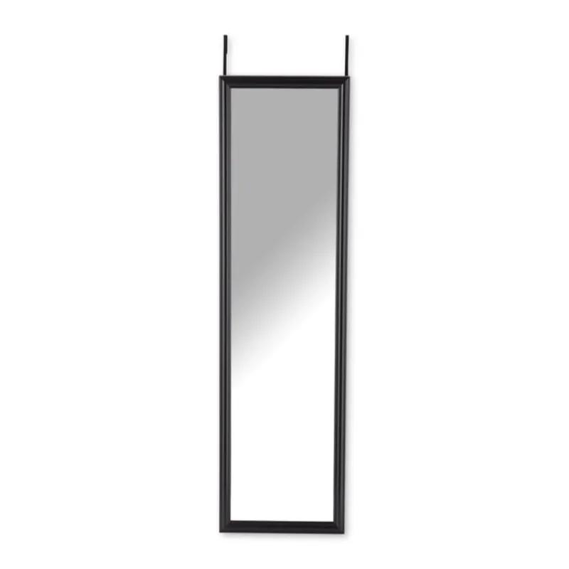 Xenos Passpiegels-Deurspiegel - zwart - 34x124 cm