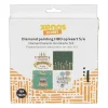 Xenos Knutselpakketten|Diamond Paintings-Diamond paint - verjaardagskaarten - set van 4