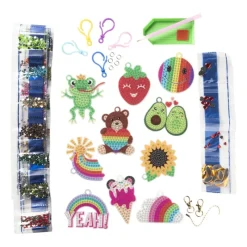 Xenos Diamond Paintings-Diamond painting - DIY set van 10 sleutelhangers