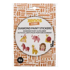 Xenos Diamond Paintings-Diamond painting stickers DIY - set van 6 - diverse varianten