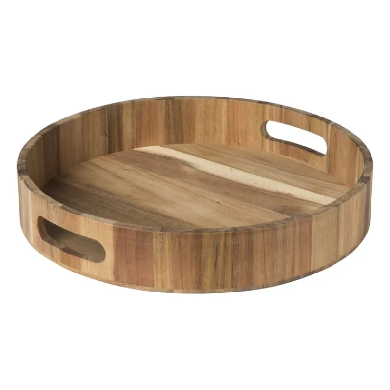 Xenos Dienbladen-Dienblad acacia - naturel - ø30 cm