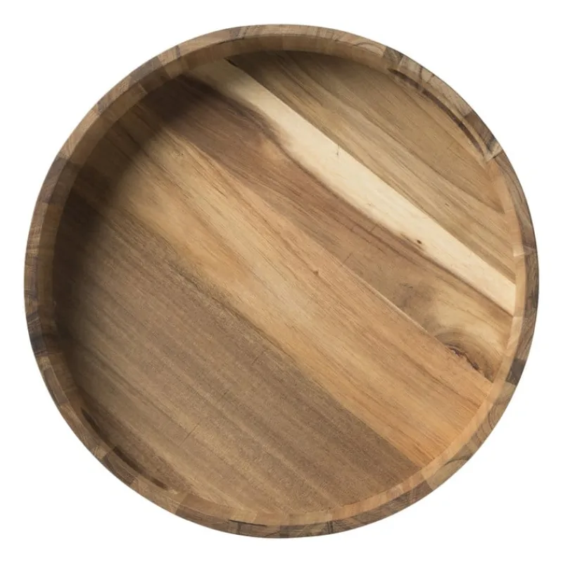 Xenos Dienbladen-Dienblad acacia - naturel - ø30 cm