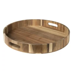 Xenos Dienbladen|Kerstcadeaus-Dienblad acacia - naturel - ø40 cm