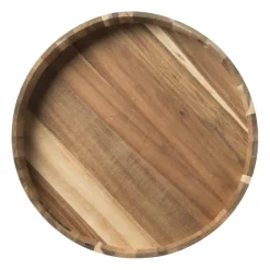 Xenos Dienbladen|Kerstcadeaus-Dienblad acacia - naturel - ø40 cm