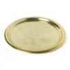 Xenos Dienbladen|Kaarsenplateaus-Dienblad goud - aluminium - ø38 cm