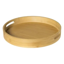 Xenos Dienbladen-Dienblad rond - bamboe - ø35 cm