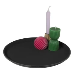 Xenos Dienbladen|Kaarsenplateaus-Dienblad rond - kunststof - ø35 cm