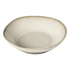 Xenos Borden-Diep bord Roots - beige - ø20x5.4 cm