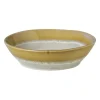 Xenos Borden-Diep bord roots - oker - ø20x5.4 cm