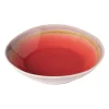 Xenos Borden-Diep bord Roots - rood/paars - ø20x5.4 cm