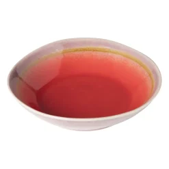 Xenos Borden-Diep bord Roots - rood/paars - ø20x5.4 cm