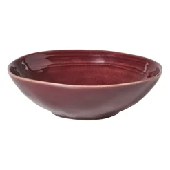 Xenos Borden-Diep bord Toscane - bordeauxrood - ø19x6 cm