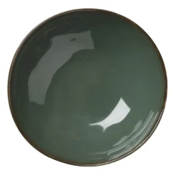 Xenos Borden-Diep bord Toscane - donkergroen - ø19 cm