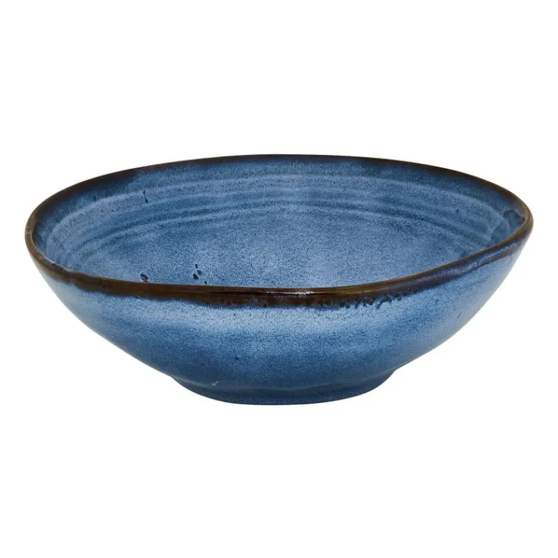 Xenos Borden-Diep bord Toscane - donkerblauw - ø19 cm