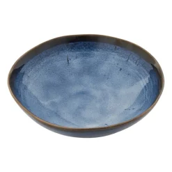 Xenos Borden-Diep bord Toscane - donkerblauw - ø19 cm