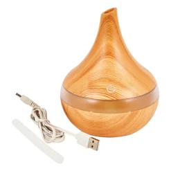 Xenos Kerstcadeaus|Huisparfum-Diffuser houtlook - ø12.2x15 cm