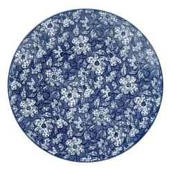 Xenos Borden-Dinerbord blue print - botanic - ⌀26 cm