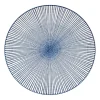 Xenos Borden-Dinerbord blue print - stripes - ⌀26 cm