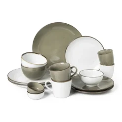Xenos Borden-Dinerbord Emma - wit - ø25 cm