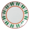 Xenos Borden-Dinerbord holly jolly - groen - ø26.8x2.8 cm