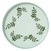 Xenos Kerstservies|Borden-Dinerbord jolie - groen -ø25.5x2.3 cm