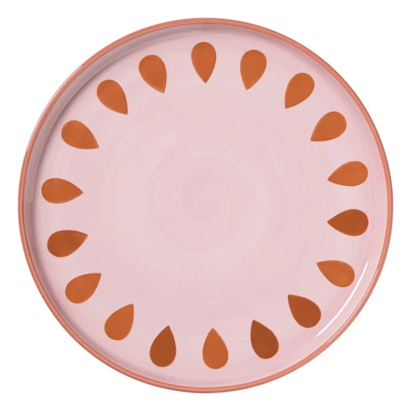 Xenos Borden-Dinerbord jolie - roze - ø25.5x2.3 cm