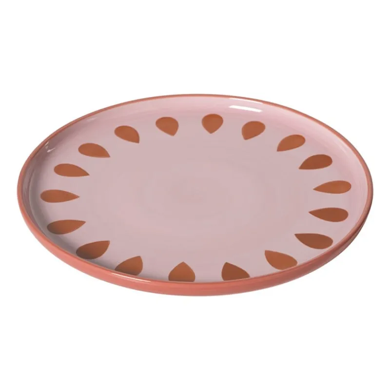 Xenos Borden-Dinerbord jolie - roze - ø25.5x2.3 cm