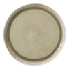 Xenos Borden|Kerstservies-Dinerbord kaori - wit/bruin - ø27x3 cm