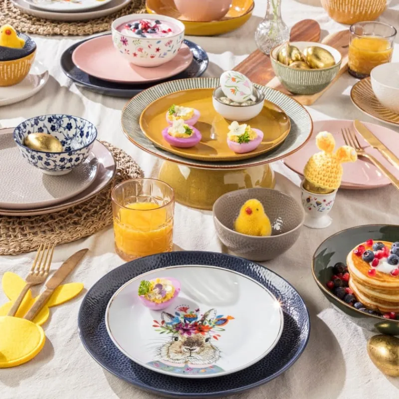 Xenos Borden-Dinerbord Liv - wit - ø26 cm