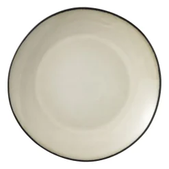 Xenos Borden-Dinerbord Roots - beige - ø27.5x3 cm