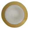 Xenos Borden|Kerstservies-Dinerbord roots - oker - ø27.5x3 cm