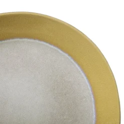Xenos Borden|Kerstservies-Dinerbord roots - oker - ø27.5x3 cm