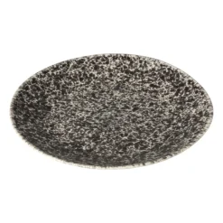 Xenos Borden-Dinerbord Roots - zwart/wit - ø27.5x3 cm