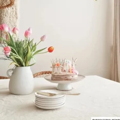 Xenos Borden-Dinerbord Toscane - wit - ø28 cm
