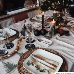 Xenos Borden-Dinerbord vierkant - 26x26 cm