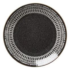 Xenos Borden-Dinerbord Yara - zwart - ⌀26.8 cm