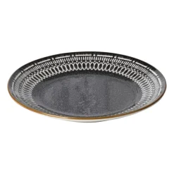 Xenos Borden-Dinerbord Yara - zwart - ⌀26.8 cm