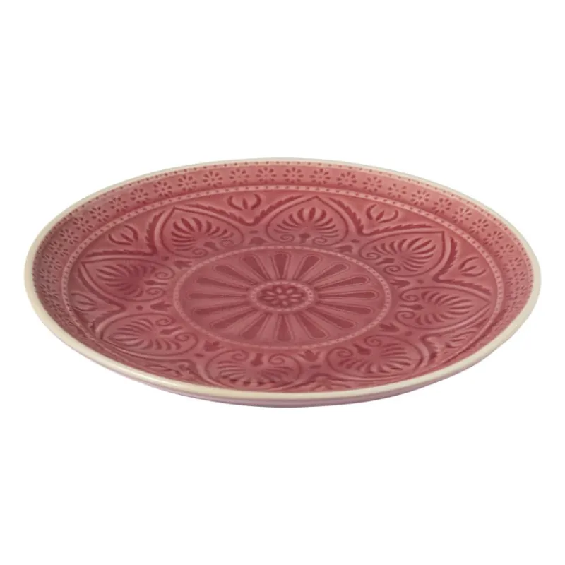 Xenos Borden-Dinerbord Yasmine - roze - 25.5 cm