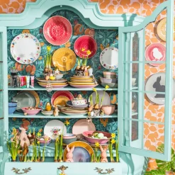 Xenos Borden-Dinerbord Yasmine - roze - 25.5 cm