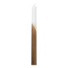 Xenos Dinerkaarsen-Dinerkaars dip dye - cognac - ⌀2x25 cm