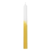 Xenos Dinerkaarsen-Dinerkaars dip dye - okergeel - ⌀2x25 cm