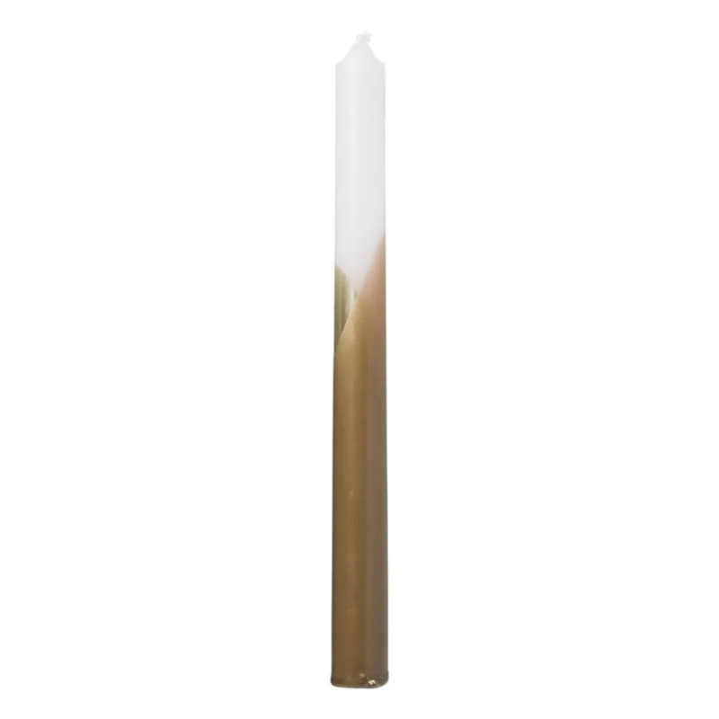 Xenos Dinerkaarsen-Dinerkaars dip dye - terra - ⌀2x25 cm