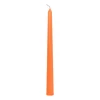 Xenos Dinerkaarsen-Dinerkaars glans - oranje - ø2x25 cm