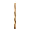 Xenos Kerstcadeaus|Dinerkaarsen-Dinerkaars metallic twist - roségoud - ø2x25 cm
